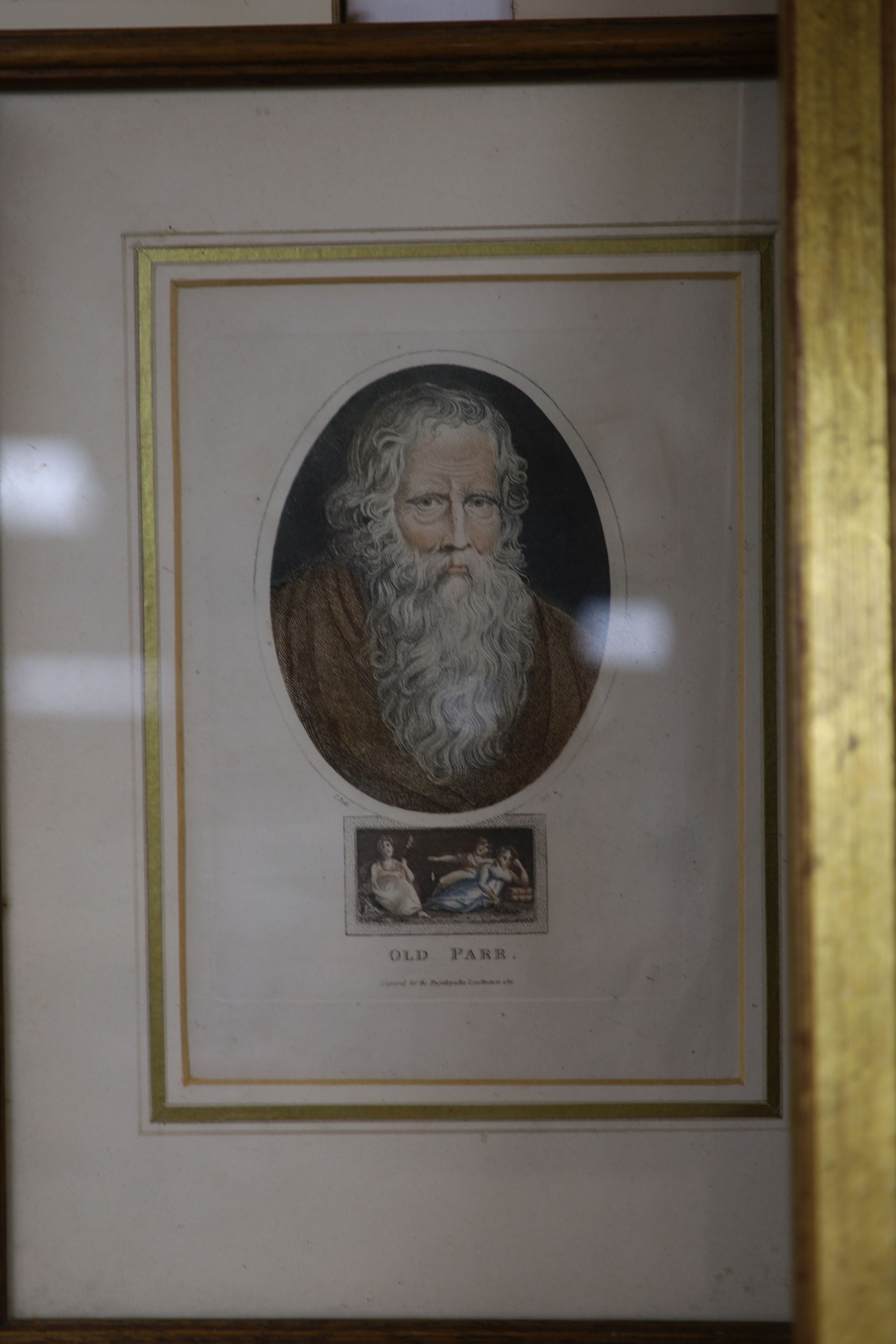 A group of assorted pictures including a Paula Gil photograph, Modern British elephant hunt illustration, and a Carol Wester handwritten poem; The Actor Dies for Harold Pinter, inscribed at the bottom 'written out for To